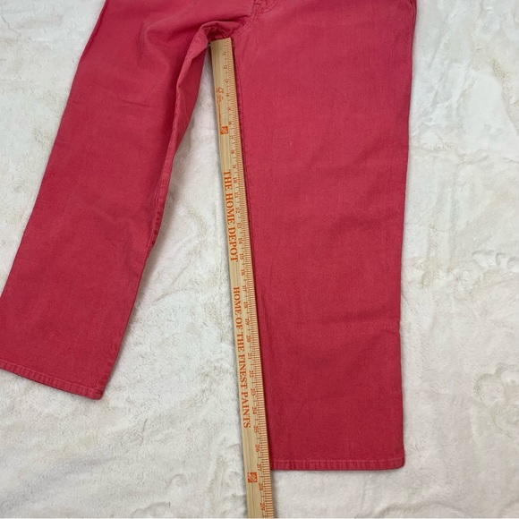 Lucky Brand Pink Mid Rise Crop Straight Corduroy Pants Size 16/33 NWT - Picture 7 of 15
